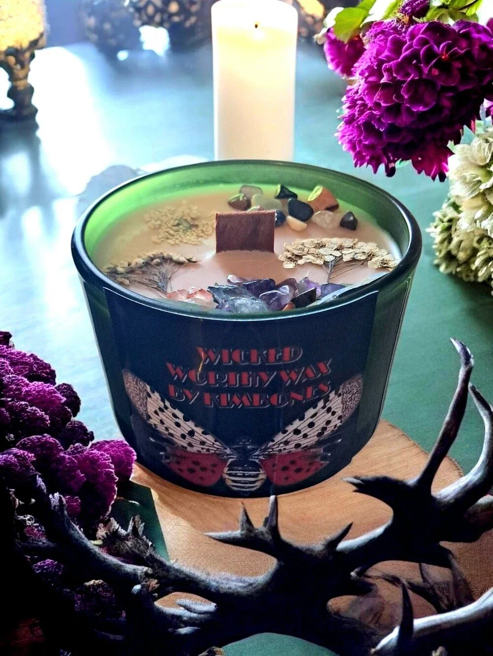 Hand Crafted , Wicked Worthy Wax, Hope, Checkmate  4 oz candle